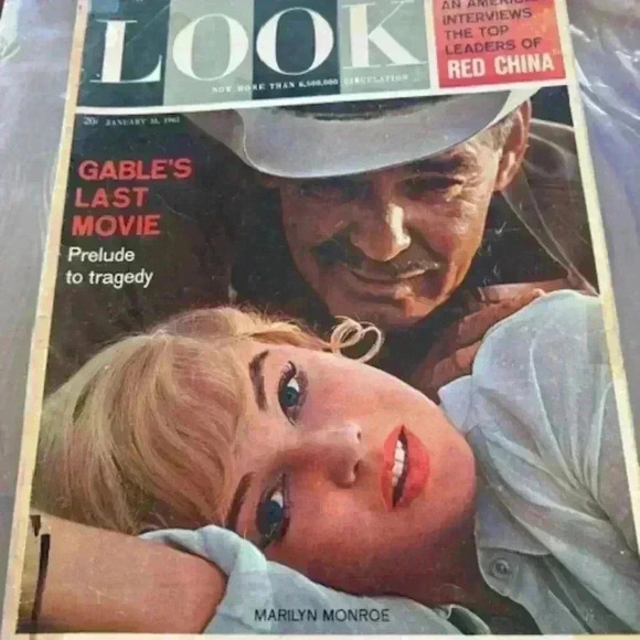 LOOK magazine January 31, 1961 Marilyn Monroe And Clark Gable Cover - Picture 1 of 3